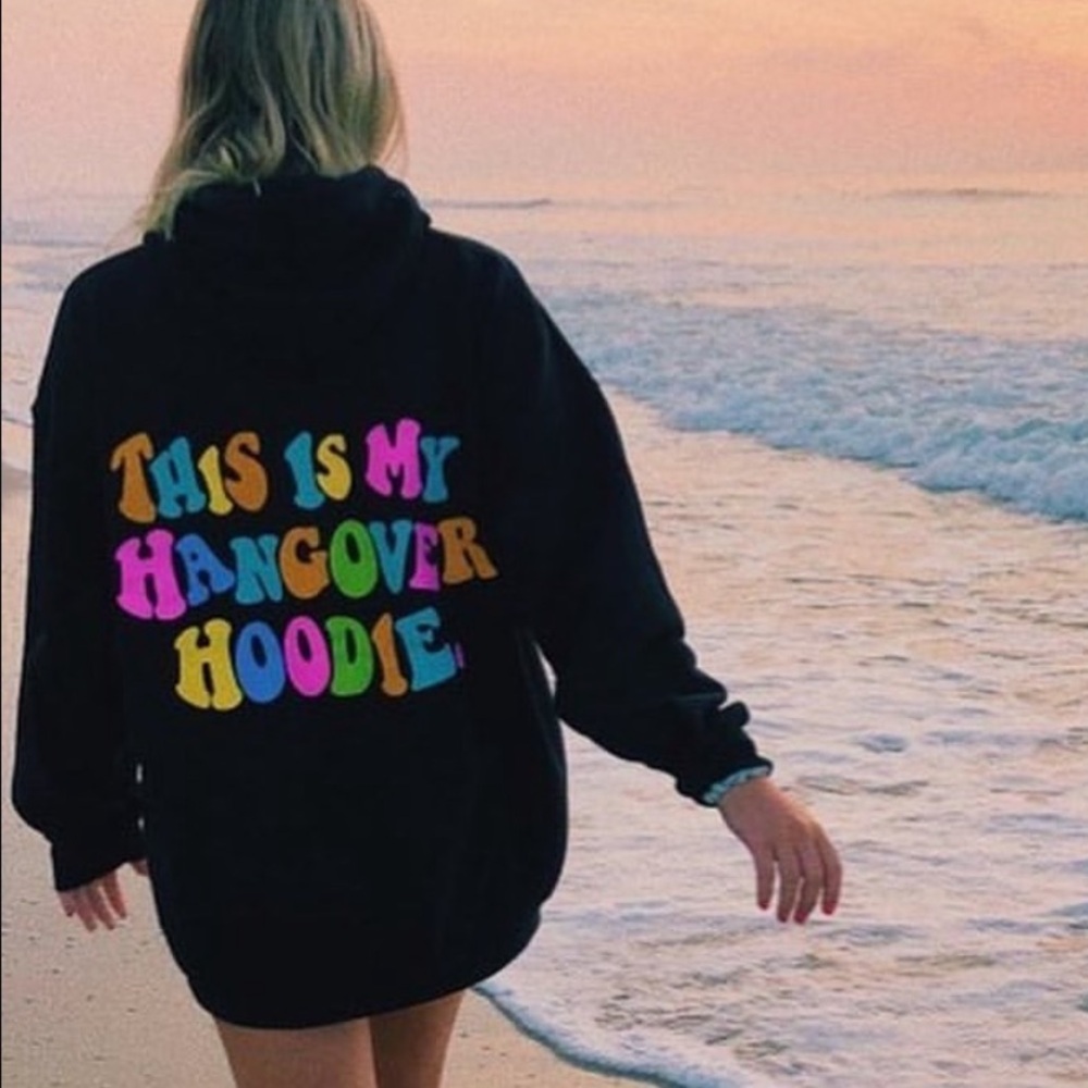 Black “This Is My Hangover Hoodie” in M/L